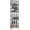 Black, variant on M MZG 4 Tiers Wire Dimensions: 23.6W x 13.7D x 53.4H Shelving Unit, Black