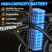 Electric Bike for Adults, 500W Motor, 20 MPH Max Speed Folding Ebike, 14 Electric Bicycles, Max 30 Miles Range (Pedal Assist Mode), Mini E Bikes