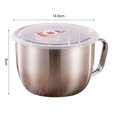 thumbnail image 5 of Opvise Rice Bowl Rust-proof Anti-slip European Style Durable Students Dorm Metal Soup Bowl Household Supplies Stainless Steel, 5 of 7