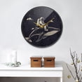 thumbnail image 2 of WOBOGO Whale Riding Astronaut Pattern Acrylic Wall Clock Battery Operated 11.9in Silent No Tick Bedroom Living Room Office Classroom Decoration, 2 of 10