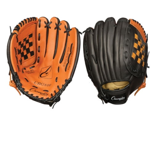 Champion Sports Baseball Softball Fielders Glove, Leather 12'' by Champion Sports