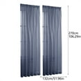 thumbnail image 2 of Sienta La Diferencia Con Estas Suaves Y Elegantes Cortinas Semitransparentes De Colores Lisos, Perfectas Para Añadir Un Toque De Clase A Cualquier Habitación., 2 of 7