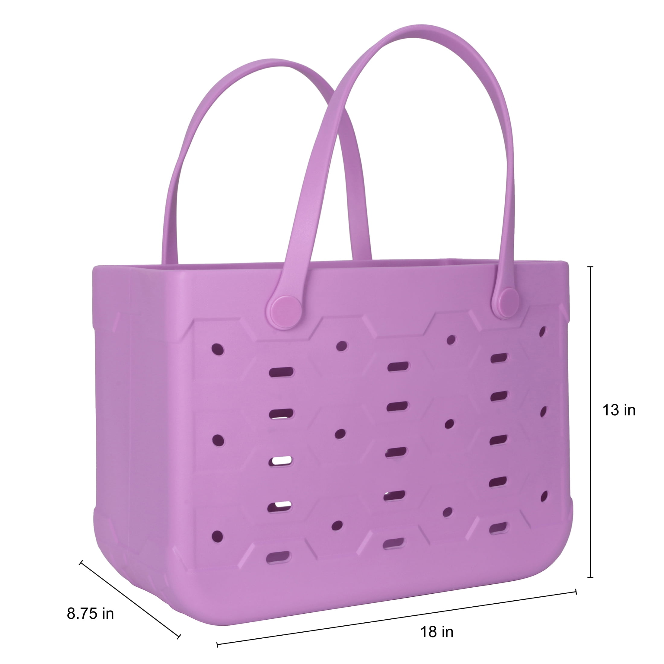 Mainstays Large All Purpose Flex Laundry Tote, Orchid Bloom