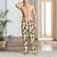 thumbnail image 6 of Lsque Hot Dog With One Sausage Print Men's Pajama Pants, Lounge Pant - Comfortable Home Wear,Elastic Waistband, Stylish Design-Small, 6 of 9