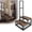 Brown, variant on 2-Step Stool with Handle for Elderly, Heavy Duty Non-Slip Step Stool for High Beds/Bathtub/Kitchen, Wide Anti-Slip Platform, Supports 450 lbs
