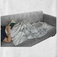thumbnail image 6 of City Soft Flannel Fleece Blanket, Outline Drawing of Rome Skyline Historic Italy Architecture in Monochrome, Cozy Plush for Indoor and Outdoor Use, 70" x 90", Charcoal Grey and White, by Ambesonne, 6 of 6