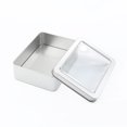 thumbnail image 1 of Caja de hierro para embalaje con ventana rectangular, accesorios y piezas, caja de hierro para embalaje general, caja de hojalata, 1 of 2