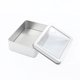 thumbnail image 1 of Caja de hierro para embalaje con ventana rectangular, accesorios y piezas, caja de hierro para embalaje general, caja de hojalata, 1 of 2