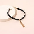 thumbnail image 4 of PAMTIER Women's Classic Black Velvet Ribbon Choker Tassel Necklace Party Jewelry Gold, 4 of 4
