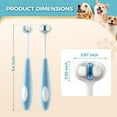 thumbnail image 3 of 2 Pcs 3-Sided Dog Toothbrush, Puppy Toothbrushes, Ultra Soft Nano Bristles, Suitable for Teeth with Sensitive Gums, Pet Dental Care Oral Hygiene, for Small and Medium Dogs, 3 of 5