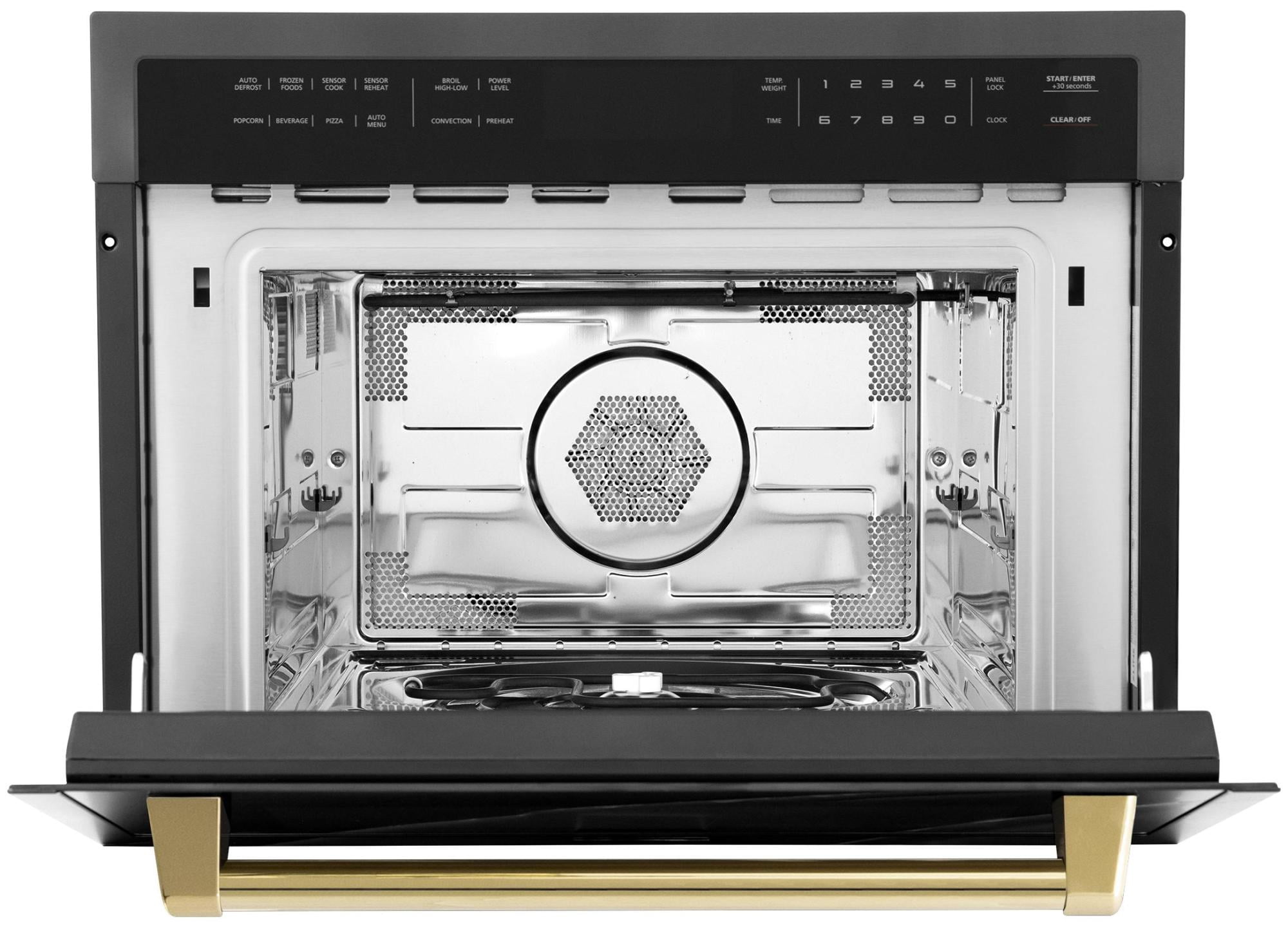 Zline MWOZ-24-MB Autograph Edition 24" Wide 1.6 Cu. Ft. 1000 Watt Built In Microwave -