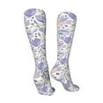 thumbnail image 3 of Yiaed Lavender Flowers Print Great elasticity Adult Stockings Sports socks for Men and Women-One Size, 3 of 8