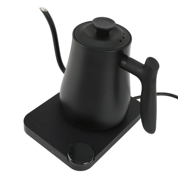 1L Tetera Eléctrica De Cuello De Cisne, Control De Temperatura Variable, Calentamiento Rápido De 1200W, Construcción En Acero Inoxidable, 60 Minutos