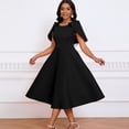 thumbnail image 3 of AURA Women Elegant Cloak Banquet Party Dress High Waist Pleated Midi Socialite Evening Gown 2024 Summer, 3 of 9