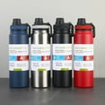 thumbnail image 2 of 800/1000ml Simple 304 stainless steel vacuum flasks Large capacity insulated cup portable thermoses Outdoor sport water bottle, 2 of 5