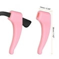 thumbnail image 2 of 20 Pairs Glasses Ear Grip Silicone Elastic Ear Hook Eyewear Retainer, Pink, 2 of 7