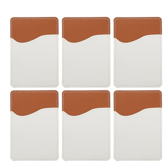 6 sets Carteras de sublimación Tarjetas de sublimación Casos de tarjeta DIY Titular de la tarjeta Teléfono