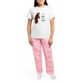 thumbnail image 4 of CafePress - Id Rather Be Riding! Horse Women's Light Pajamas - Women's Short Sleeve Print T-Shirt and Pants Light Cotton Pajama Set, 4 of 7