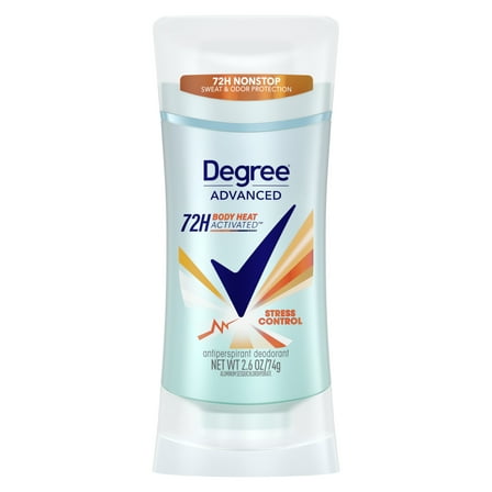 Degree Advanced Long Lasting Women's Antiperspirant Deodorant Stick Stress Control, 2.6 oz