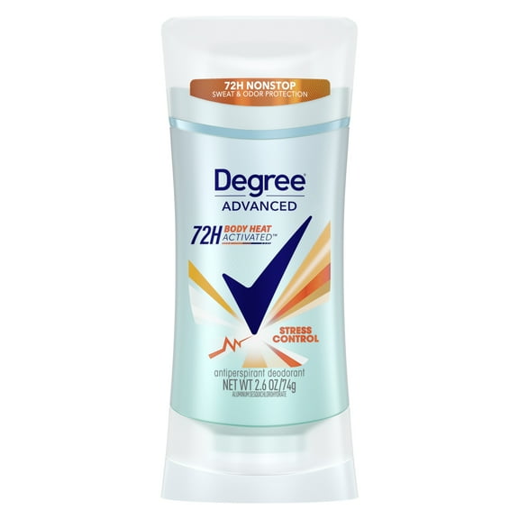 Degree Advanced Long Lasting Women's Antiperspirant Deodorant Stick Stress Control, 2.6 oz