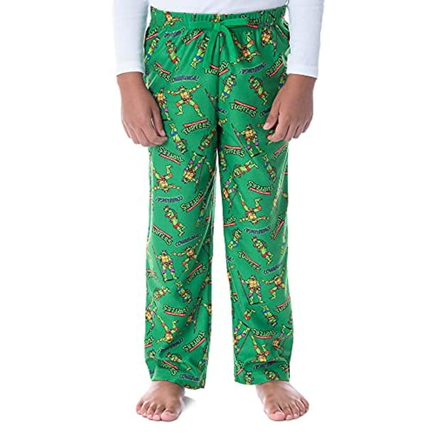 Nickelodeon Boys' Teenage Mutant Ninja Turtles TMNT Kids Loungewear Pajama  Pants (6/7) Green 