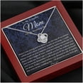 thumbnail image 3 of Love Knot Necklace, To Mom On My Wedding Day, Mother Of The Bride Gift From Daughter, Mother Of The Bride Necklace From Bride, Mom Of Bride, Necklaces with Meaningful Messages Card Inside, 3 of 6