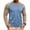 Blue, variant on Men's Long Sleeve Raglan T-Shirt Cotton Blend Pullover Top | Crewneck Solid Athletic Fit Quick Dry Activewear for Casual Daily Gym Workout Running Sports Layering Style | Zenithor,Army Green L