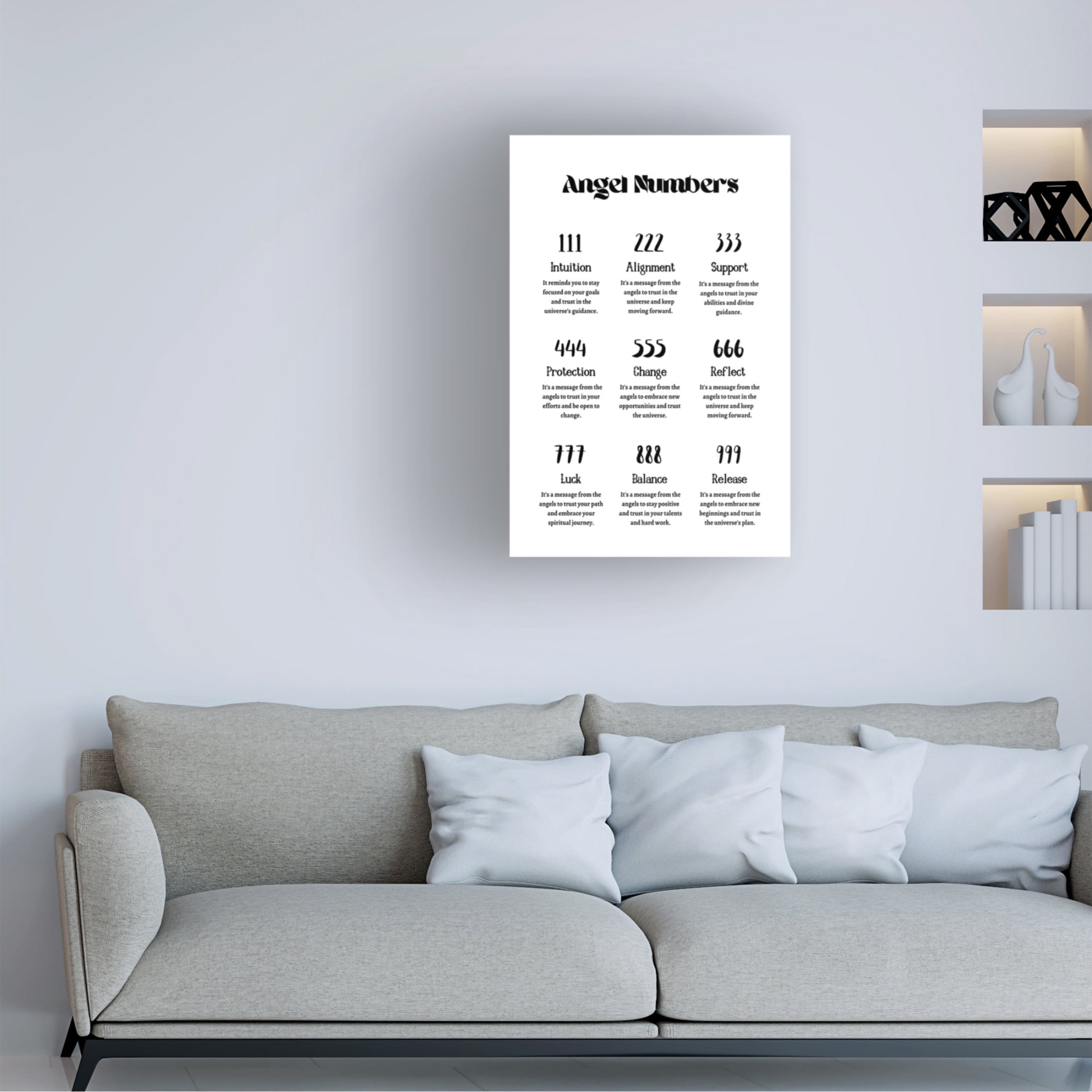 Trademark Fine Art Amelie Angel Numbers Canvas Wall Art