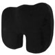 thumbnail image 2 of Cojines para silla de oficina Nikou poliéster negro antideslizante, 2 of 15