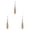 Brown 3 Packs, variant on Vintage Wood Tone Leather Punch Tool Awl 1000 Hole Positioner 2PCS