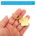 thumbnail image 4 of 4Pcs Metal Stamping Blanks, Metal Keychain Blanks Square Stamping Tags for Laser Engraving, Gold Tone, 4 of 6