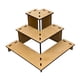 thumbnail image 2 of Expositor de Mesa con Estantes Esquinero de Niveles Repisa Escalonada de Madera Organizador para Productos Soporte Portátil para Exhibir, 2 of 9