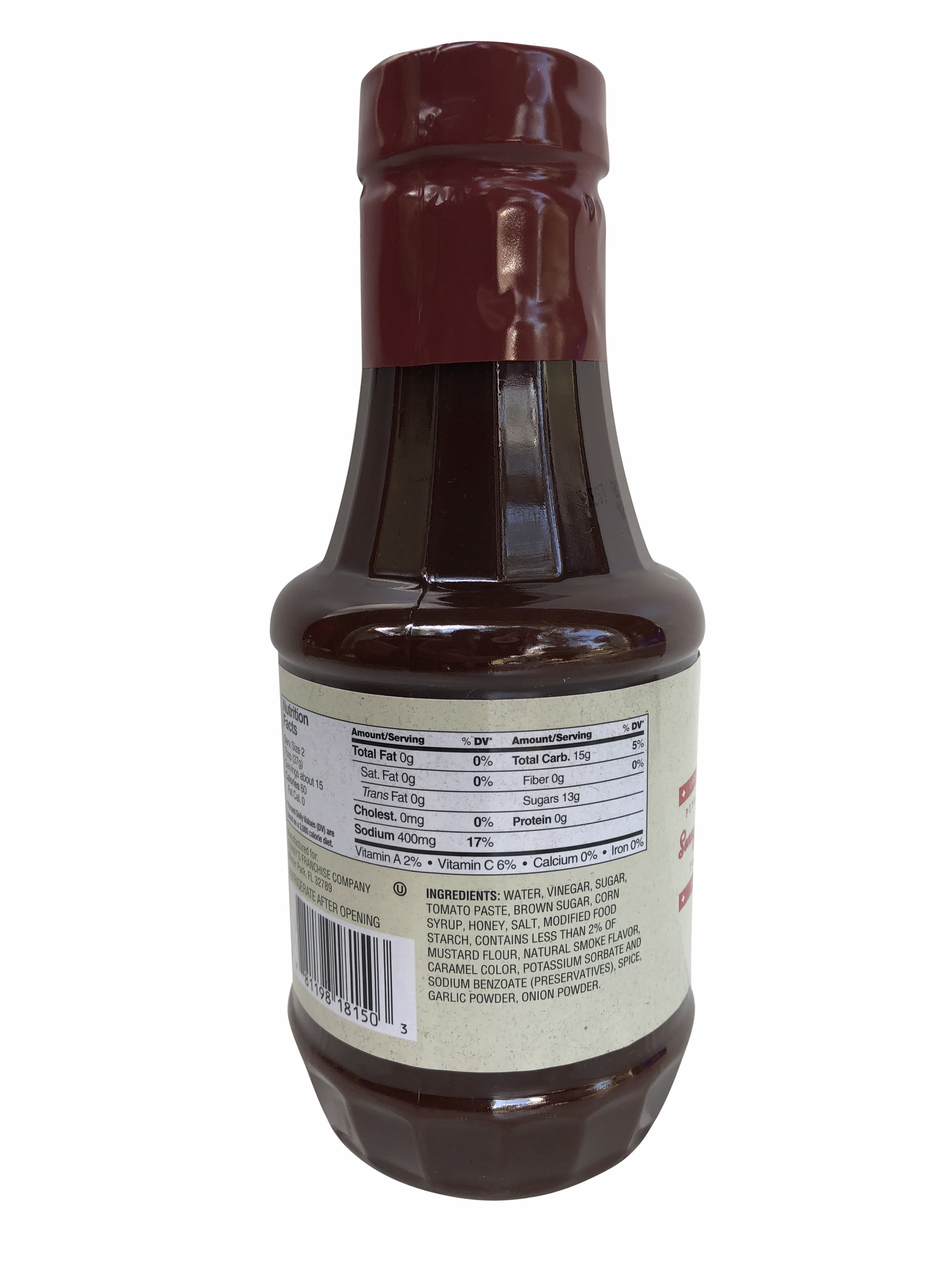 (4 pack) Sonny’s BBQ Original Bar-B-Q Sauce, 20 oz Bottle - Barbecue Sauce for Grilling, Dipping, and Marinades