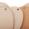 thumbnail image 3 of Paquete Discos de Ovalados Piezas de Etiquetas de con Agujero para Decoración de Regalos Y Bricolaje perfecl  Adornos de madera, 3 of 7