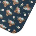 thumbnail image 5 of Blue Highland Cow Flower Pattern Dish Drying Mat for Kitchen 1 Pack, Ultra Absorbent Microfiber Dishes Drainer Mats,16"x18", 5 of 6