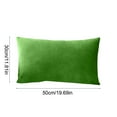 thumbnail image 3 of NWOKYZGH Velvet Rectangular Throw Pillow Covers 12x20 Inch, 1Pc Soft Cozy Solid Decorative Luxury Cushion Cases for Couch Sofa Bed Living Room Bedroom, 3 of 6
