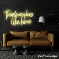 thumbnail image 2 of Craftnamesign There's No Place Like Home Neon Sign Bedroom Homestay Wall Art, 2 of 5