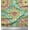 Peach, variant on Soimoi Cotton Duck Fabric Mandala Kaleidoscope Fabric Prints by Yard 42 Inch Wide