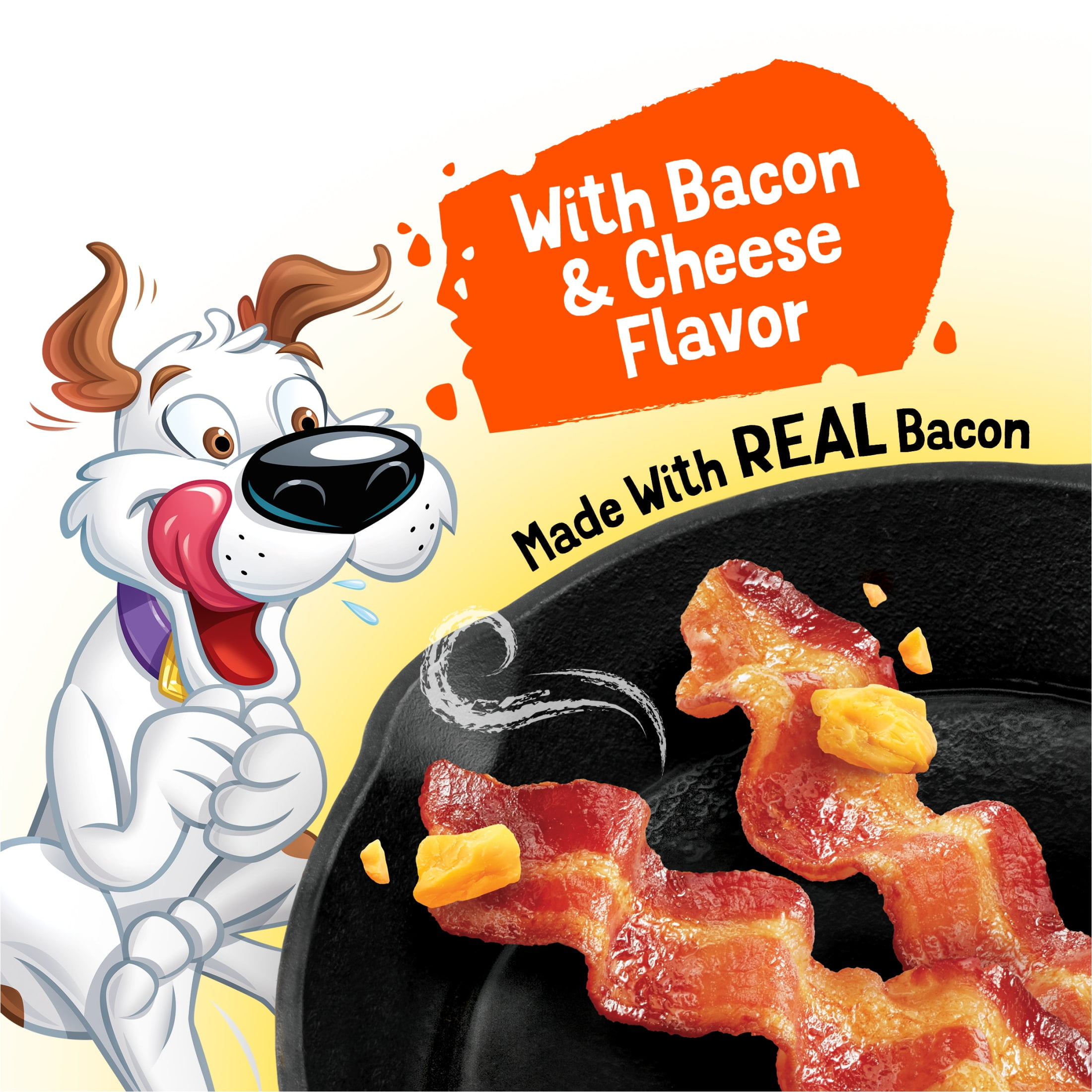 Purina Beggin' Strips Dog Treats with Real Bacon & Cheese Flavors Tender Chews, 40 oz Pouch