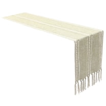 HAKIDZEL 1Pcs Small Table Runner 72X13In Green Cotton Linen for Everyday Use