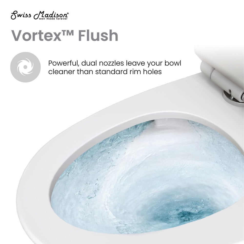 St. Tropez Two-Piece Elongated Toilet Vortex™ Dual-Flush 1.1/1.6 gpf