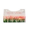 thumbnail image 2 of Naloa Hello Spring Print Leather Tissue Box Cover Rectangle | Long Tissue Box Cover | Tissue Box Holder | Tissue Holder for Bathroom, 2 of 9
