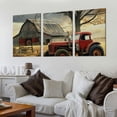 thumbnail image 2 of nygtbtfer  Canvas Wall Art Rustic Old Barn Pictures Prints Vintage Country Paintings for Bedroom Home Decor Framed 12x16x3pcs, 2 of 4