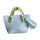 thumbnail image 2 of Bolso de figuras de acción 1:6, bolso de moda de de 12 "para mujer, bolso de mano de cuero PU con decoración de escena de juego de simulación, azul claro, 2 of 8