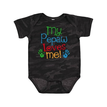 

Inktastic My Pepaw Loves Me Grandchild Outfit Gift Baby Boy or Baby Girl Bodysuit