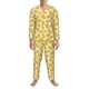 thumbnail image 3 of Balery Cheese Pijama para Hombre de Dos Piezas con Manga Larga, Conjunto de Dormir y Descanso Suave con Bolsillos-Small, 3 of 7