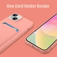 thumbnail image 2 of TPU Wallet Compatible with iPhone 15 Case 2023, Card Holder Camera Protection Cover + Screen Protector, Push-able Card Slot Silicone Soft Case Girls Women -Pink, 2 of 12