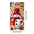 thumbnail image 3 of 2026 Christmas Home Party Decoration 1PCS Christmas Door Cover Door Curtain Christmas Day Door And Wall Decoration Desktop Decoration Festival Party Decoration 35x71inches, 3 of 6