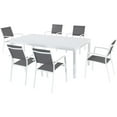 thumbnail image 2 of Mōd Furniture Harper 7-Piece Outdoor Dining Set with 6 Sling Chairs and a 40" x 118" Expandable Dining Table, 2 of 11