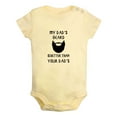 thumbnail image 2 of iDzn My Dad's Beard Is Better Than Yours Dad's Funny Rompers For Babies, Newborn Baby Unisex Bodysuits, Infant Jumpsuits, Toddler 0-24 Months Kids One-Piece Oufits, 2 of 5